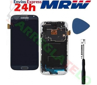 Display For Samsung Galaxy S4, Color Blue, With Frame, TFT ARREGLATELO - 1