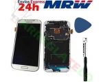 Pantalla Para Samsung Galaxy S4 I9505 I9500 I9515 Con Marco Blanca TFT