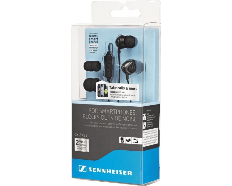 Sennheiser Cx 275S - Auriculares In-Ear Con Microfono Para iPhone Samsung Lg ...