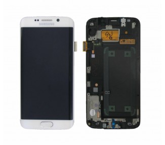 Kit Reparación Pantalla Original Para Samsung Galaxy S6 Edge G925F, Marco Blanco