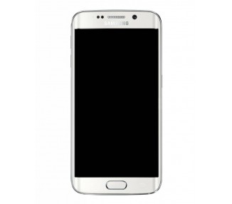 Kit Reparación Pantalla Original Para Samsung Galaxy S6 Edge G925F, Marco Blanco