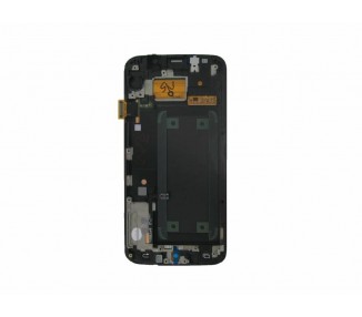 Kit Reparación Pantalla Original Para Samsung Galaxy S6 Edge G925F, Marco Blanco