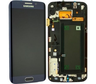 Kit Reparación Pantalla Original para Samsung Galaxy S6 Edge G925F, Marco Negra