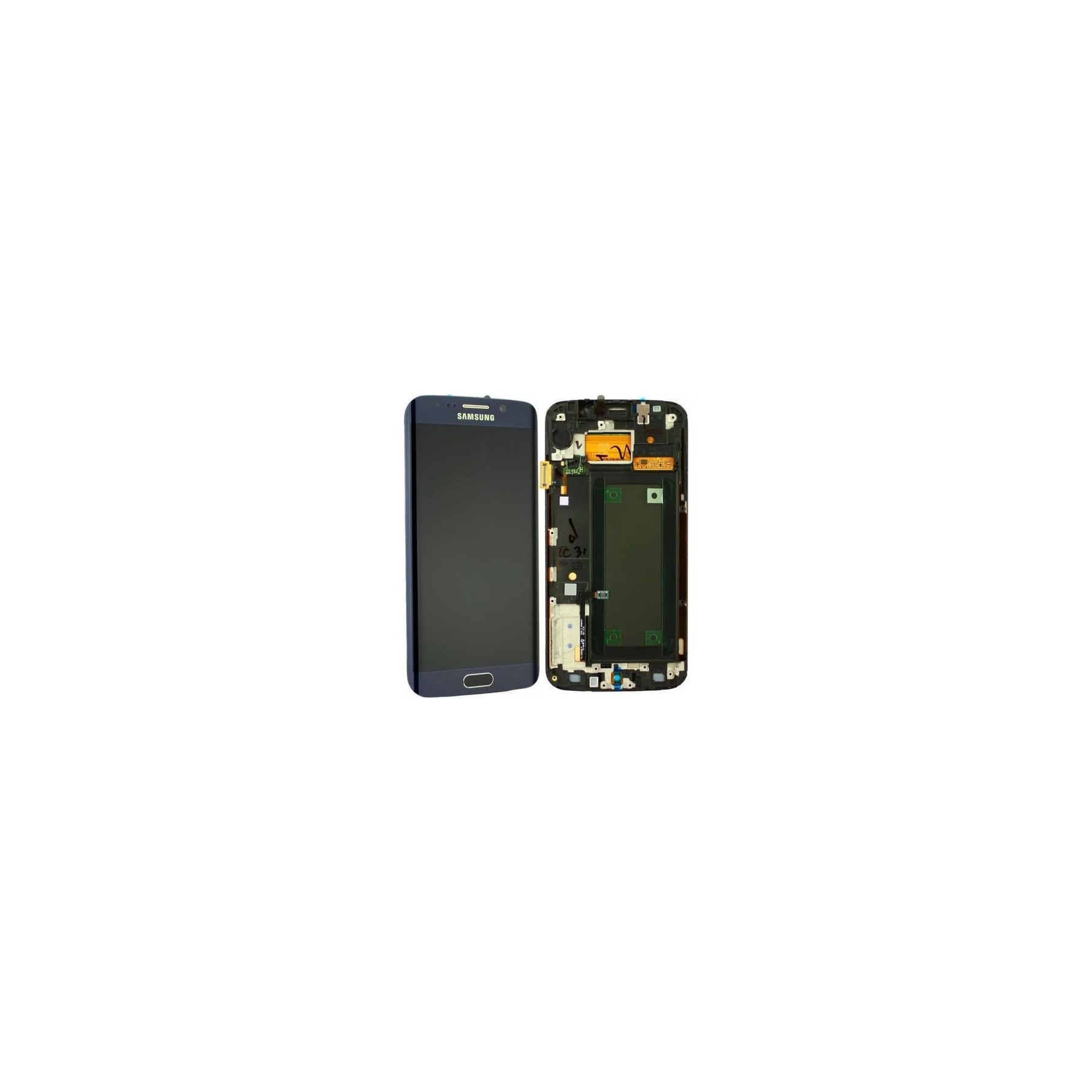 Kit Reparación Pantalla Original para Samsung Galaxy S6 Edge G925F, Marco Negra