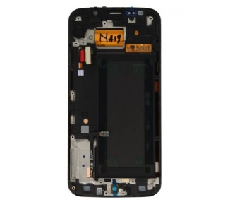 Kit Reparación Pantalla Original para Samsung Galaxy S6 Edge G925F, Marco Negra