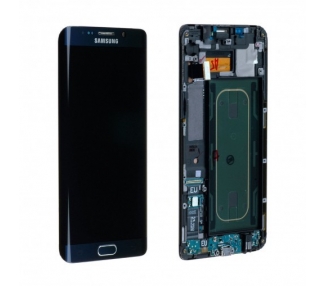Display For Samsung Galaxy S6 Edge Plus, Color Black, With Frame, Original Amoled Samsung - 2