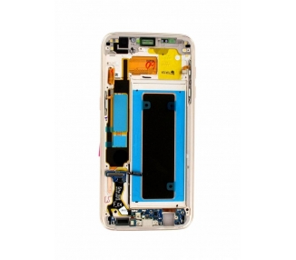 Display For Samsung Galaxy S7 Edge, Color Blue, With Frame, Original Amoled Samsung - 2