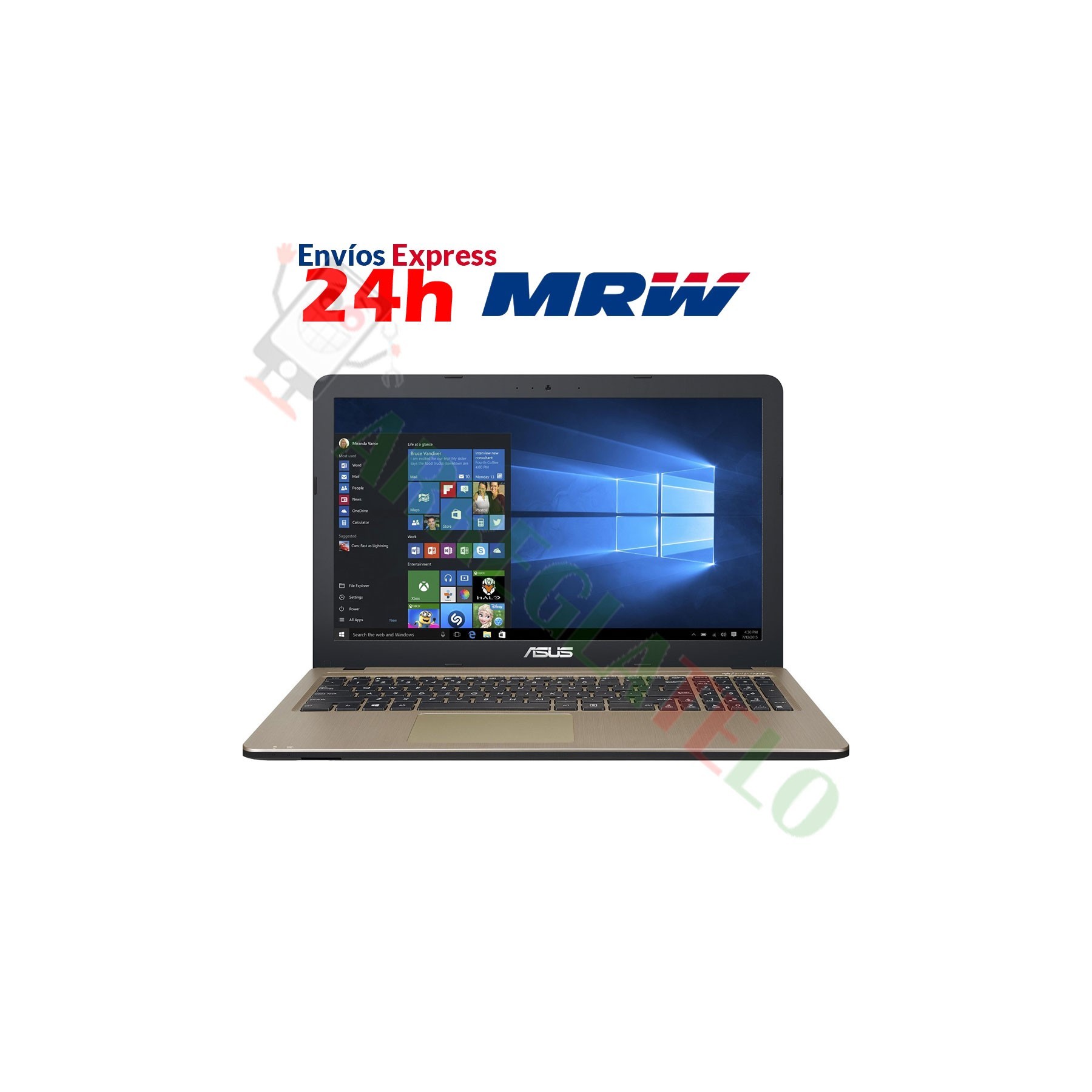 Asus X540Sa-Xx311T Portatil 15.6 Celeron N3050 2X1.6Ghz 4Gb Ram 500Gb