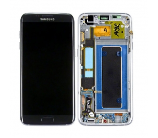 Display For Samsung Galaxy S7 Edge, Color Black, With Frame, Original Amoled Samsung - 1