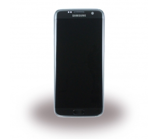Kit Reparación Pantalla Original Para Samsung Galaxy S7 Edge, Con Marco, Negra