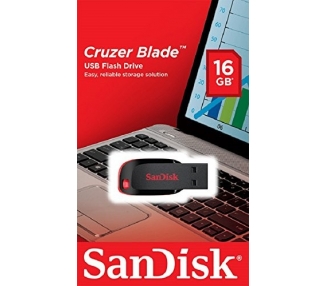 SanDisk SDCZ50-016G-B35 16 GB Cruzer Blade USB 2.0 Flash Drive - Black ( Standard Packaging )