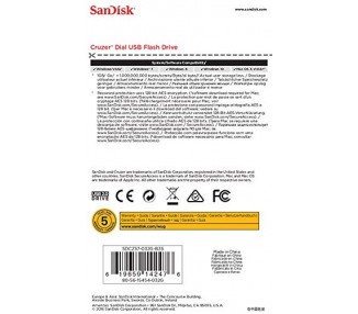 Memoria USB Sandisk Cruzer Dial - 2.0 De 32Gb