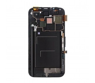 Kit Reparación Pantalla Para Samsung Galaxy Note 2 N7100, Con Marco Negra