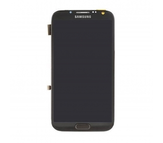 Kit Reparación Pantalla Para Samsung Galaxy Note 2 N7100, Con Marco Negra