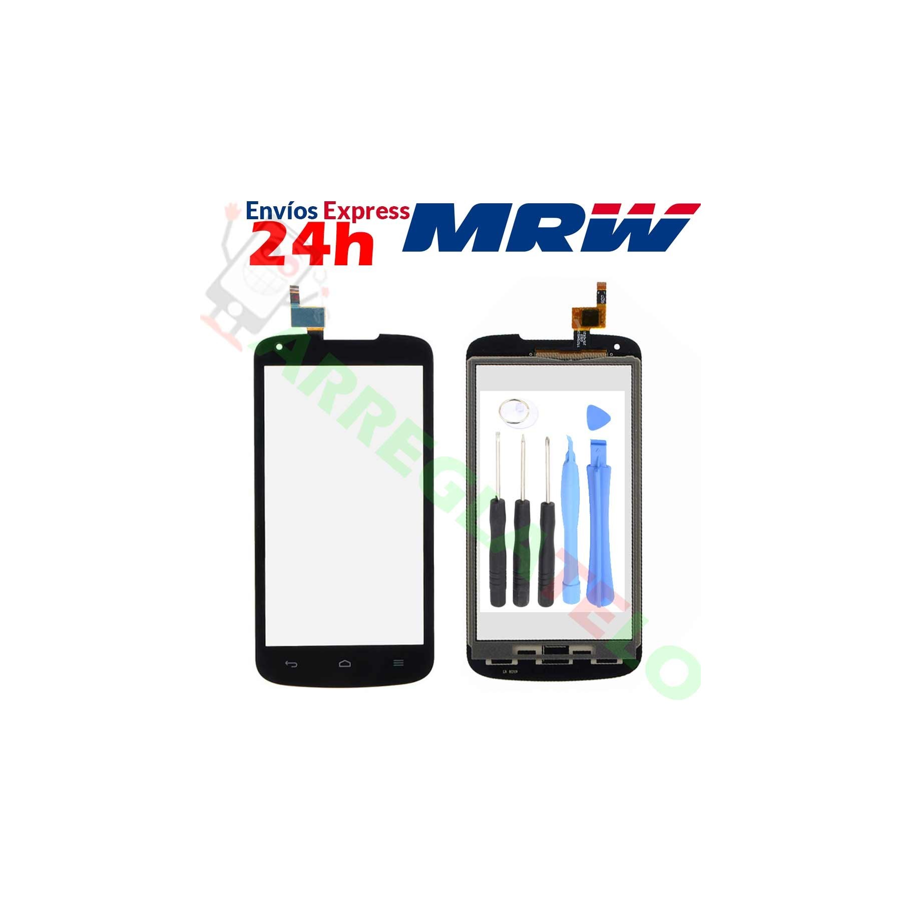 Cristal Tactil Digitalizador Para Huawei Ascend Y520 Negro