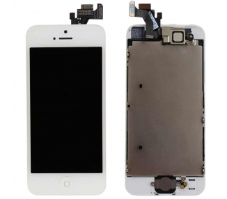 Kit Reparación Pantalla Para iPhone 5 Completa Con Camara, Boton Blanca