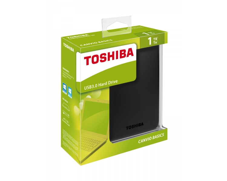 Disco Duro Externo Toshiba Canvio Basic 1TB 2.5 USB 3.0 Black HdTB310Ek3Aa