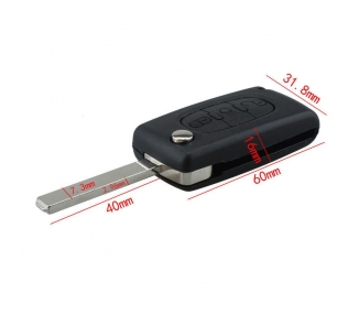 Three Buttons remote key shell for Citroen C2 C3 C4 C5 C6 Picasso | VA2