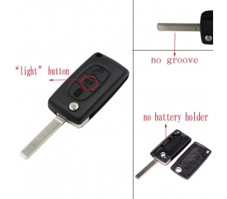 Three Buttons remote key shell for Citroen C2 C3 C4 C5 C6 Picasso | VA2