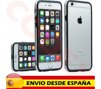 Funda Bumper Negro-Transparente Para iPhone 6 - 4,7 Pulgadas - Carcasa