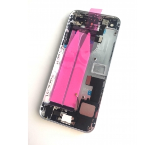 Chasis Carcasa Para iPhone Se Con Componentes Y Cables Flex Plata