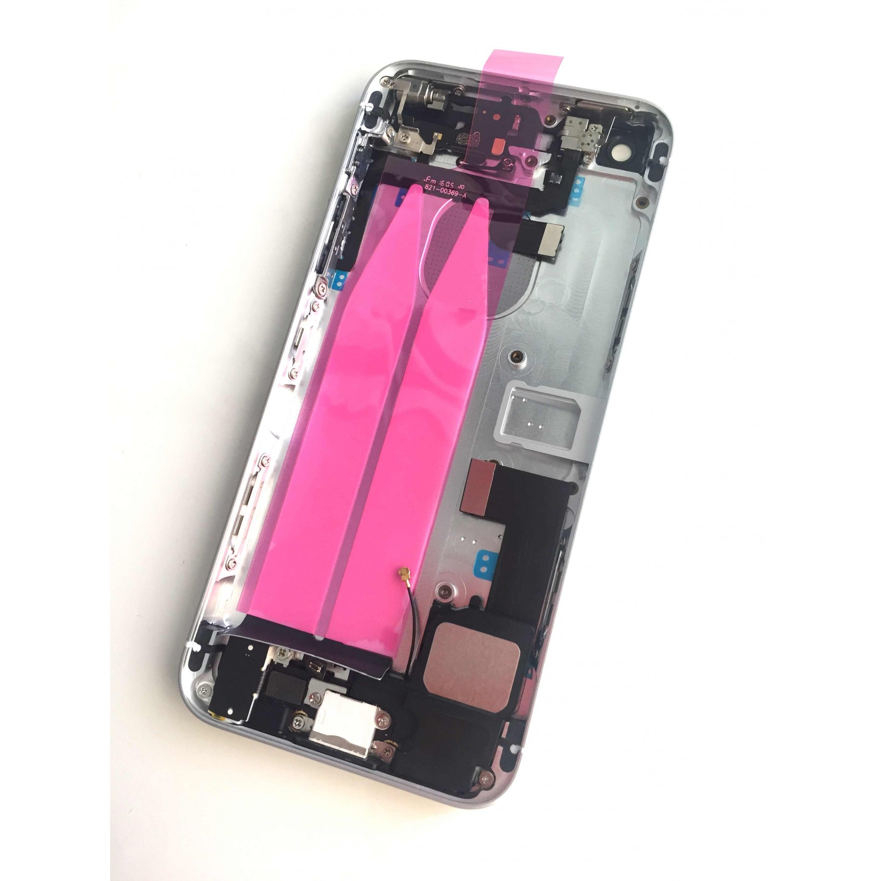 Chasis Carcasa Para iPhone Se Con Componentes Y Cables Flex Plata