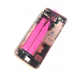 Chasis Carcasa Para iPhone Se Bandeja + Botones + Componentes + Flex Rosa Dorado
