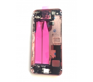 Chasis Carcasa Para iPhone Se Bandeja + Botones + Componentes + Flex Rosa Dorado