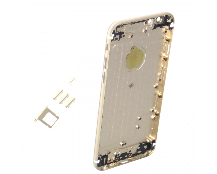 Chasis Carcasa Para iPhone 6 4.7 Con Botones Dorada Oro
