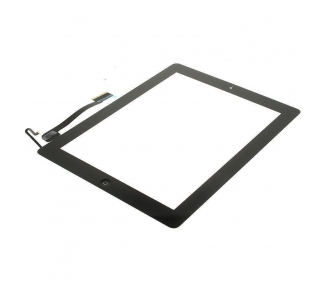 Touch Screen for iPad 4 with Button Home Black