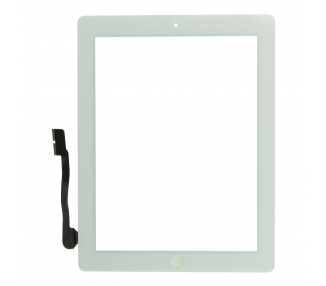 Touch Screen for iPad 4 with Button Home White