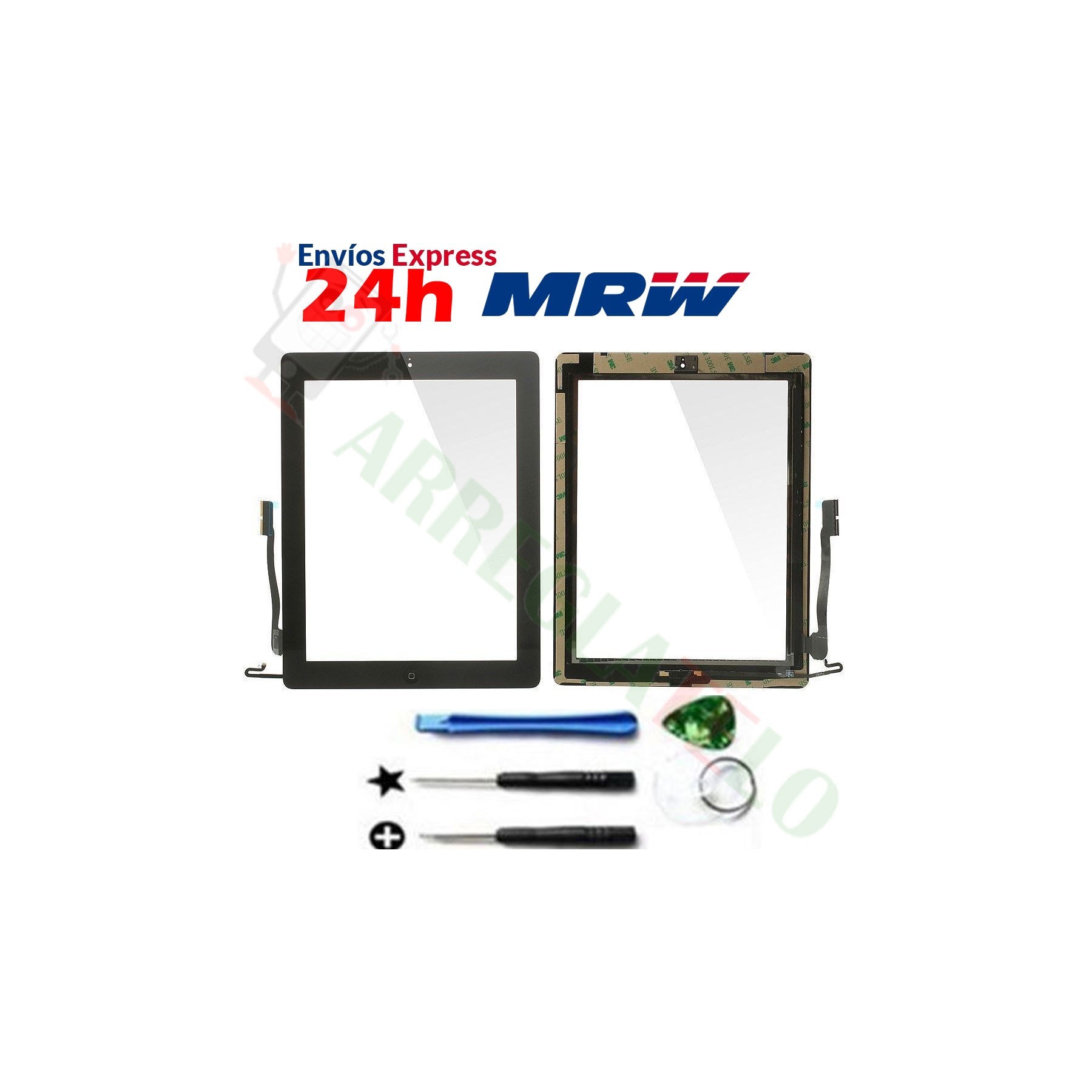 Pantalla Tactil Digitalizador Para Ipad 4 Con Boton Home Negro Negra