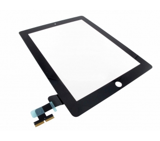 Touch Screen for iPad 2 with Button Home & Adhesive Black