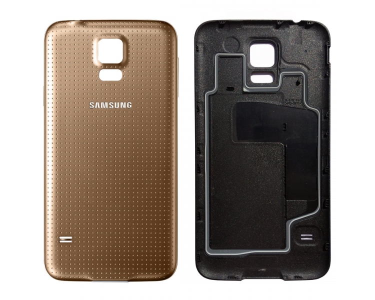 Tapa Trasera Compatible para Samsung Galaxy S5 Mini G800F Dorada