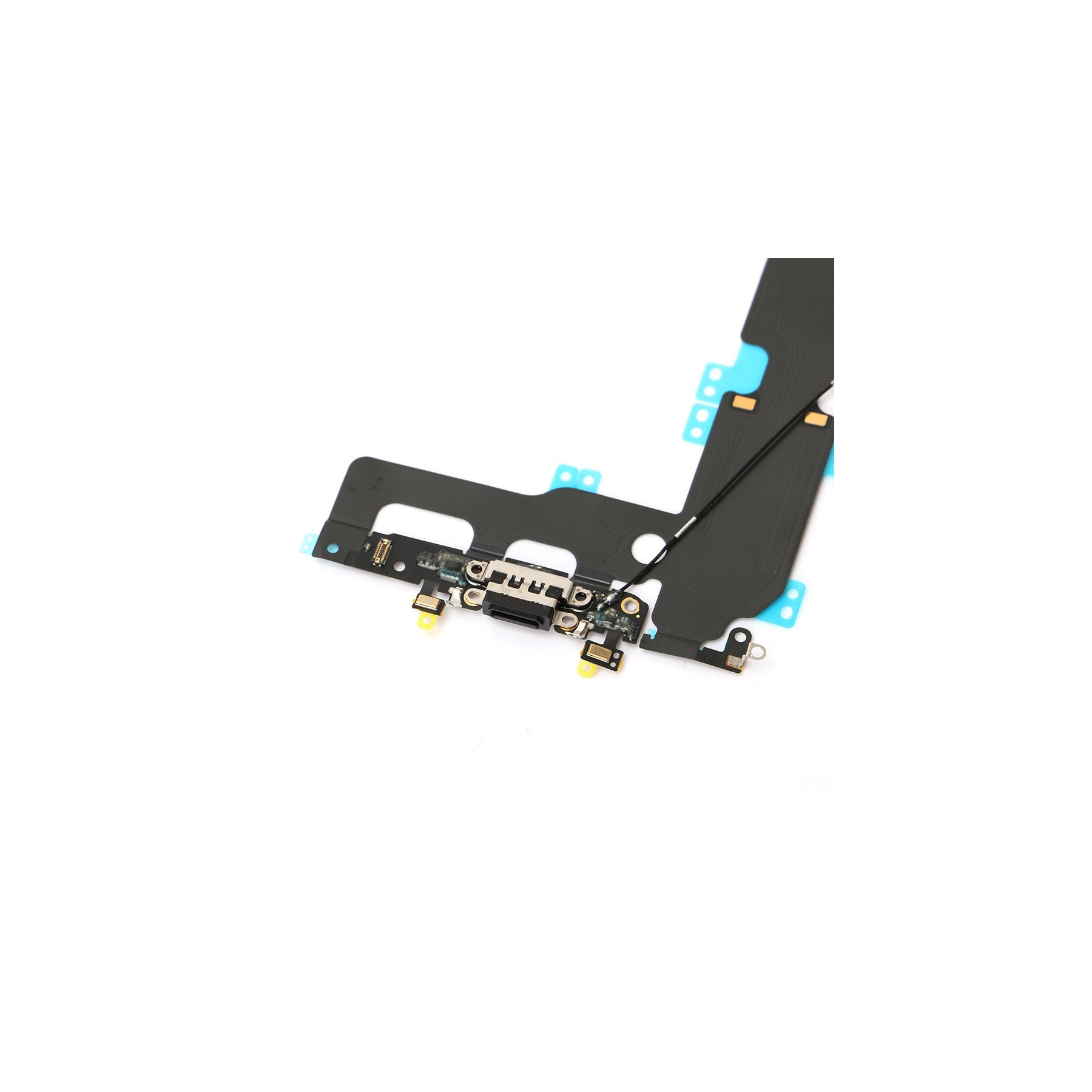 Flex Carga Conector Audio Microfono Y Antena Coaxial iPhone 7 Plus Negro