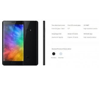 Xiaomi Mi Note 2 Doble Sim 64GB 4GB Ram 4G Lte Desbloqueado Negro
