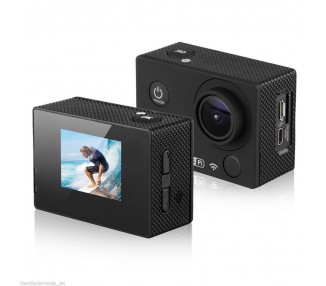 Camara Ultra Hd 4K Wifi Vídeo Deportiva Accion Sumergible Impermeable 12Mp