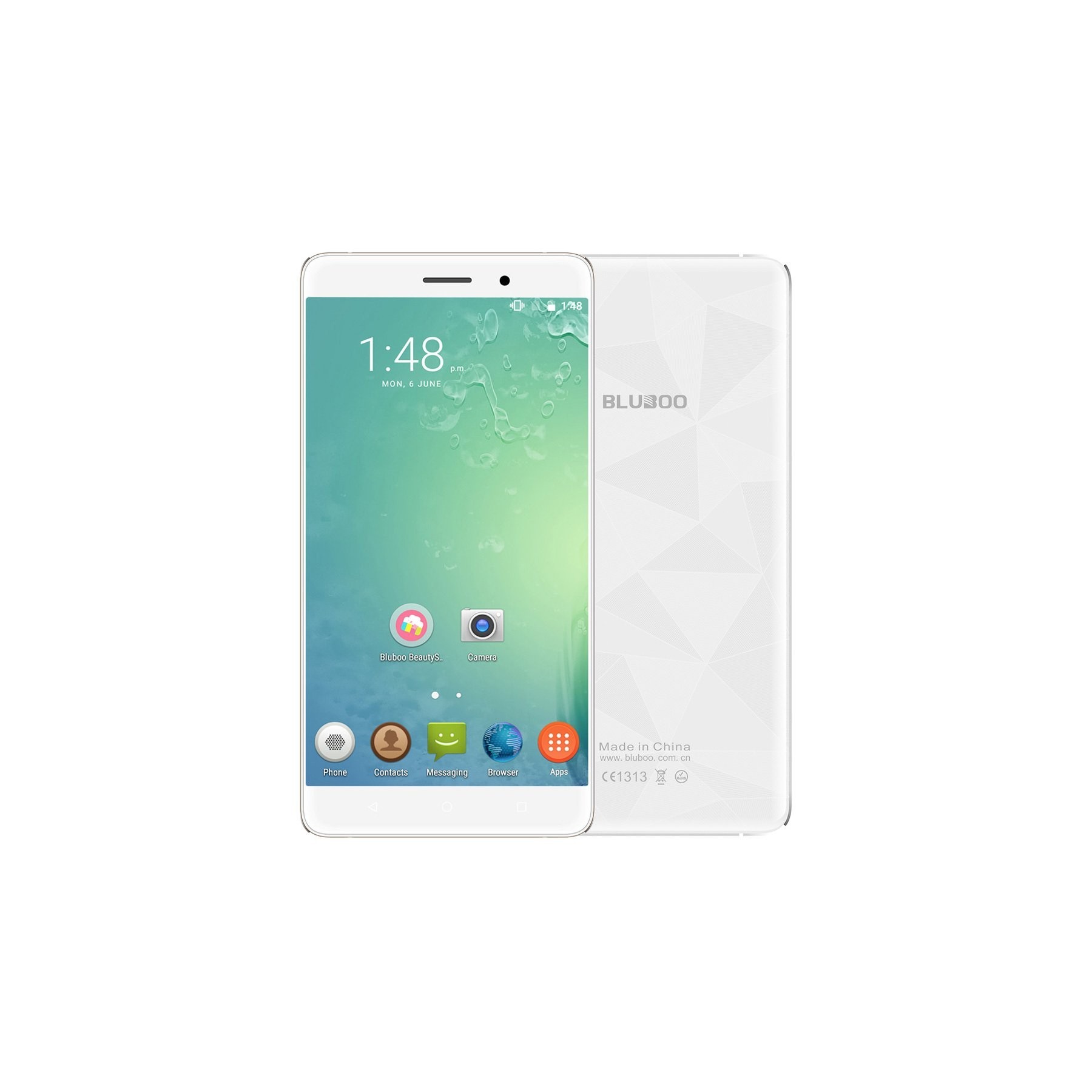 5.5 Bluboo Maya 3G Android 6.0 2Sim 2GB+16GB Blanco