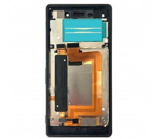 Kit Reparación Pantalla Para Sony Xperia M4 Aqua E2306 E2353, Con Marco, Negra
