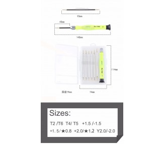 Kit Herramientas Destornilladores Para iPhone Samsung Huawei Lg Sony Movil