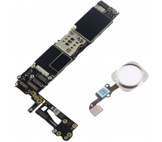 Placa Base Para iPhone 6 A1586 16Gb Con Boton Home Blanco Plata Libre