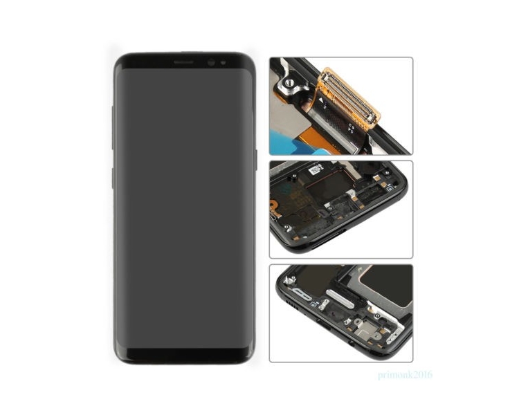 Kit Reparación Pantalla Original Con Marco Para Samsung Galaxy S8 Negra G950F