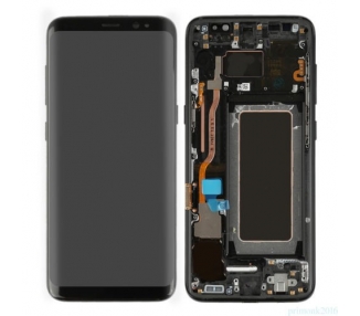Kit Reparación Pantalla Original Con Marco Para Samsung Galaxy S8 Negra G950F