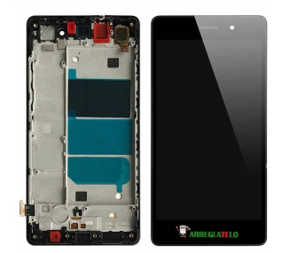 Plein écran avec cadre pour Huawei P8 Lite Noir Noir ARREGLATELO - 2