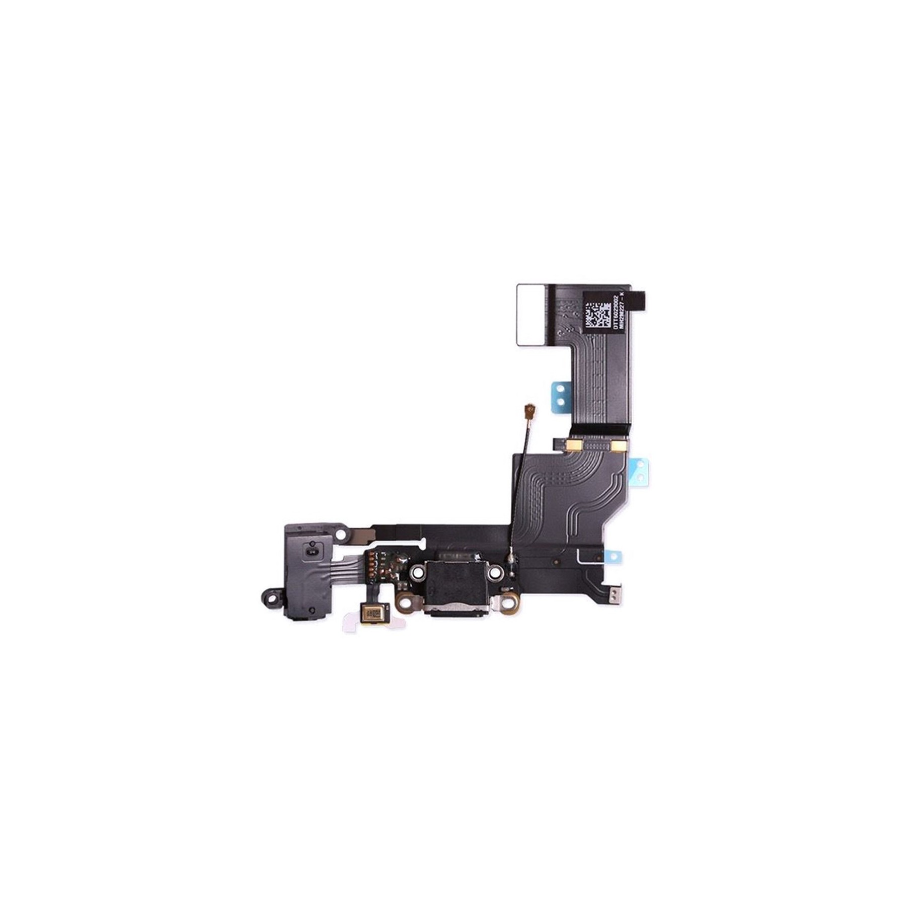 Flex Conector Carga + Jack Audio + Microfono + Antena Gsm iPhone Se Negro