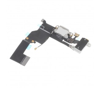 Flex Conector Carga + Jack Audio + Microfono + Antena Gsm iPhone Se Blanco