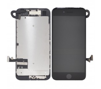 Display for iPhone 7, Color Black, With Components & Home Button ARREGLATELO - 2