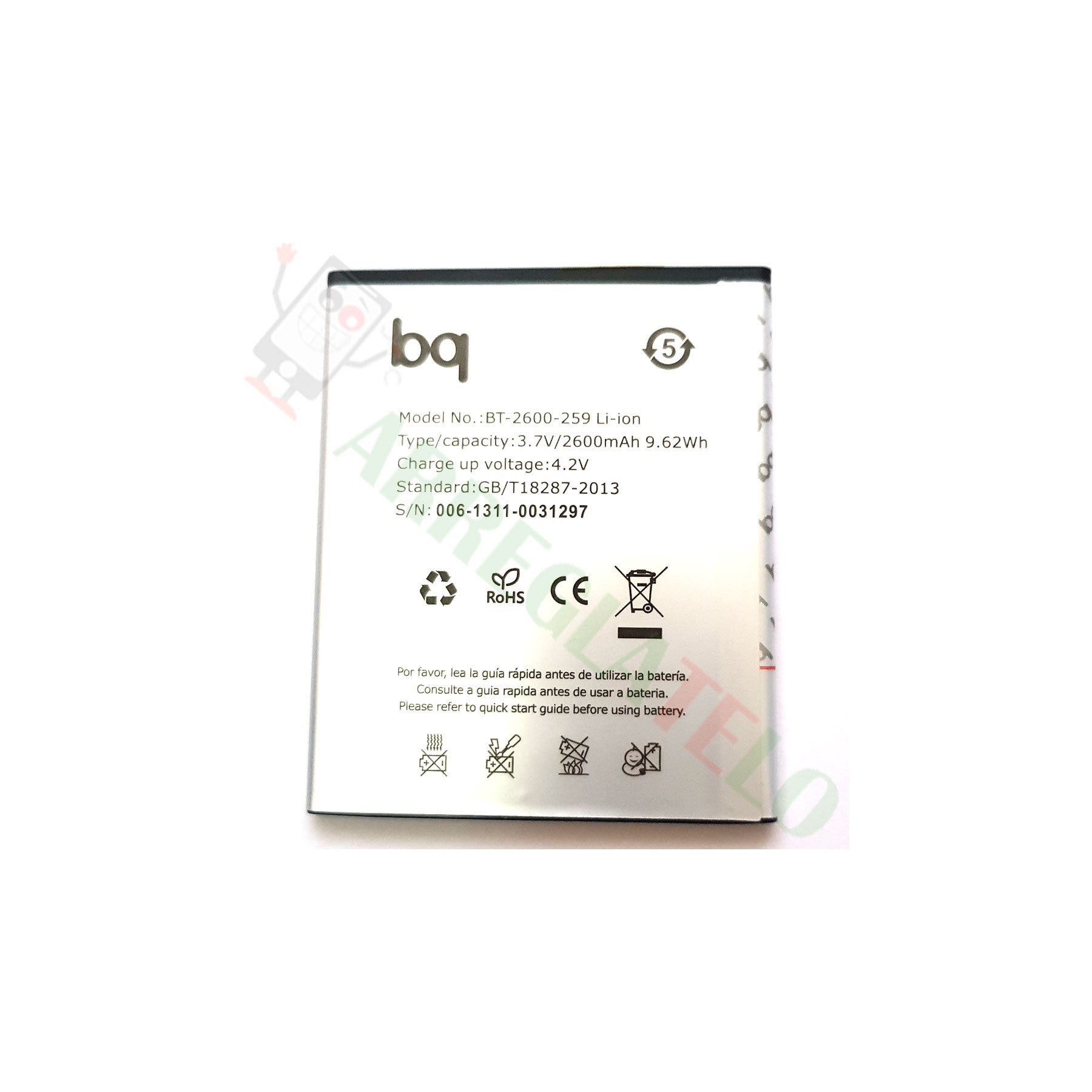Bateria Compatible Para Bq Aquaris 5 Hd / 5Hd / 5.0 Hd / 5,0 Hd
