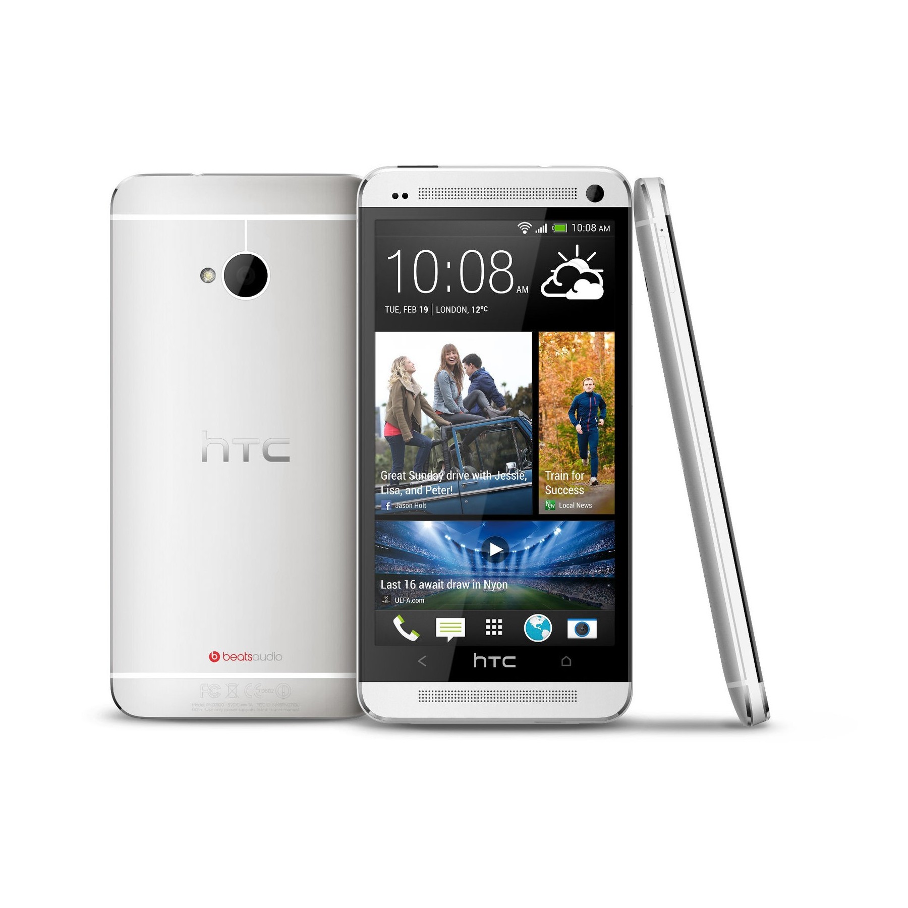 Htc One M7 Blanco Plata 4G 32GB Android NFC, Como Nuevo