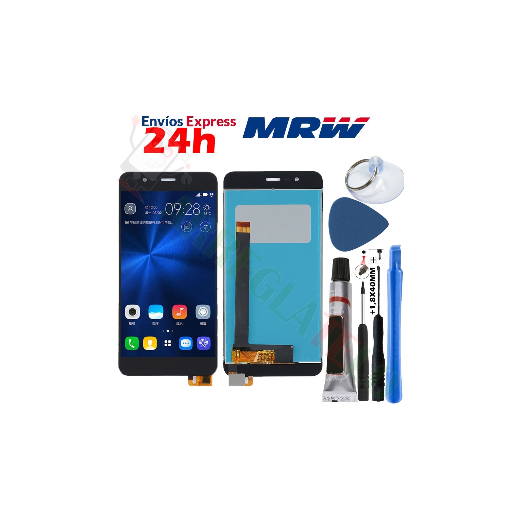 Kit Reparación Pantalla para Asus Zenfone 3 Max Zc520Tl X008D Negra